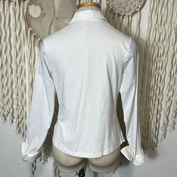 Anne Fontaine Ermine Shirt in White Size 42/US10 - Picture 4 of 16